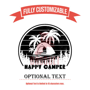 Happy Camper Beer Glass | Custom Camping Beer Glasses